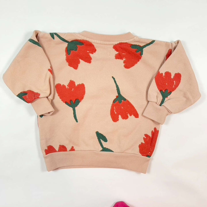 Bobo Choses dusty pink floral pullover 12-18M/80cm 2