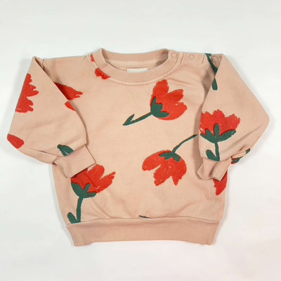 Bobo Choses dusty pink floral pullover 12-18M/80cm 1