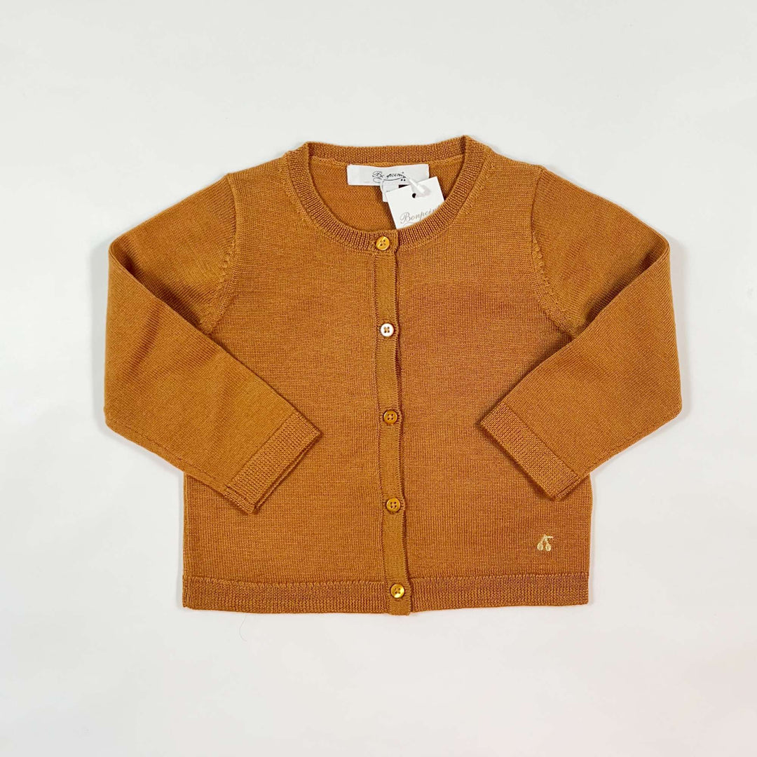 Bonpoint camel wool cardigan Second Season 18M 1