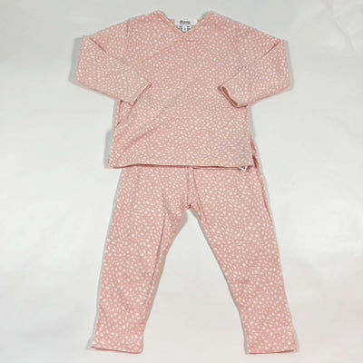 Bonpoint pink wrap top & leggings set 2Y 1