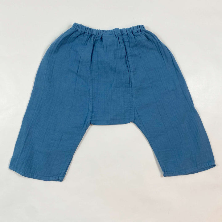 Bonton blue muslin trousers 12M 2