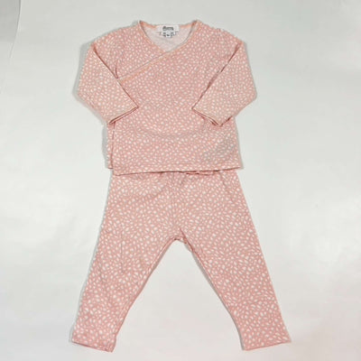 Bonpoint pink wrap top & leggings set 12M 1