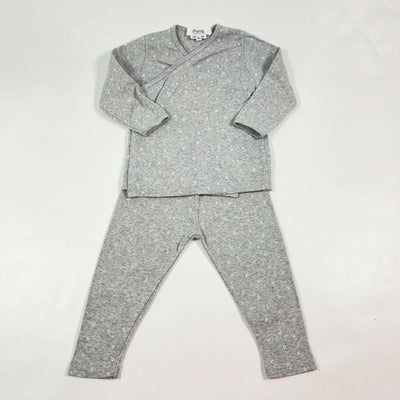 Bonpoint grey wrap top & leggings set 12M 1