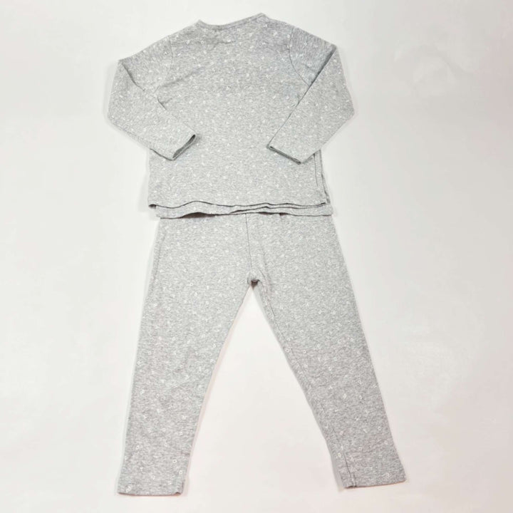 Bonpoint grey wrap top & leggings set 2Y 2