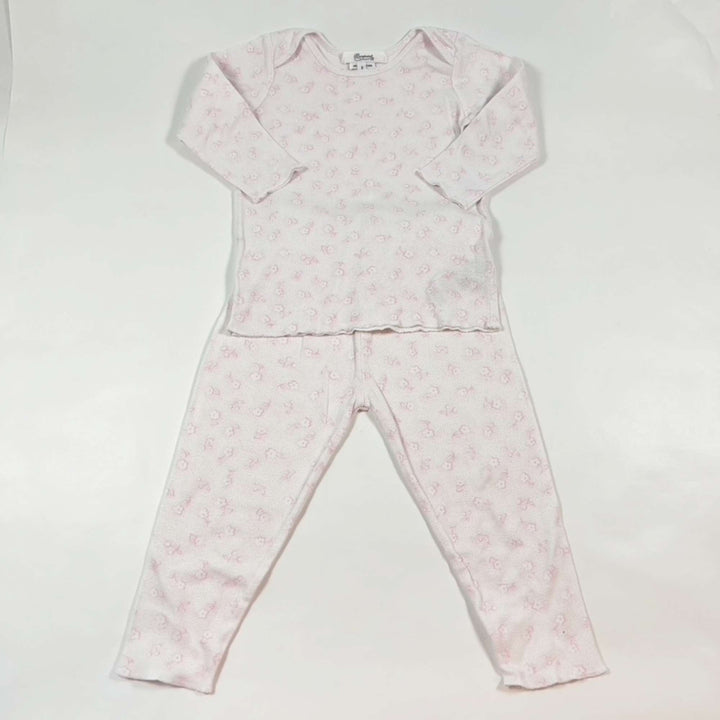 Bonpoint pink top & leggings set 2Y 1