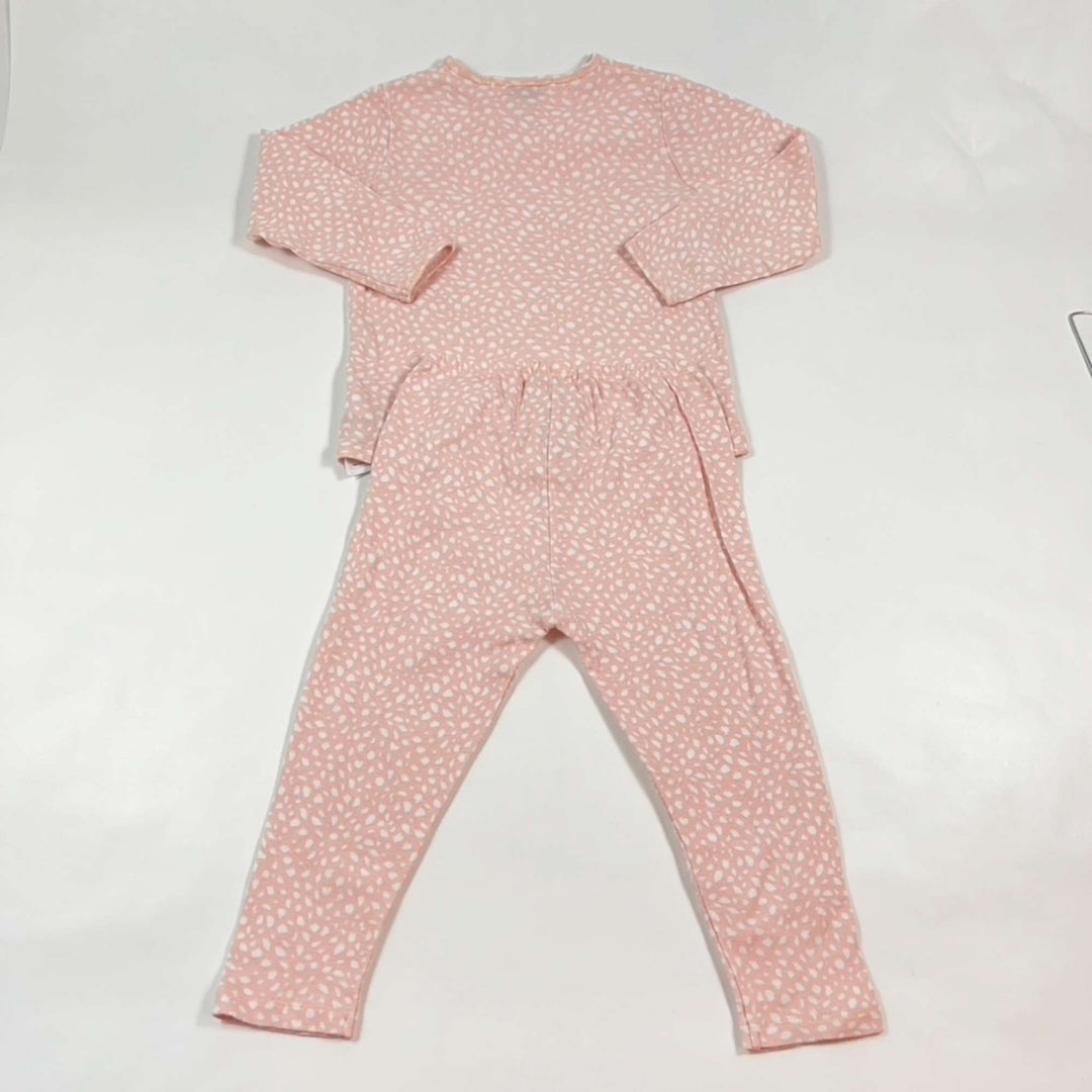 Bonpoint pink wrap top & leggings set 2Y 3