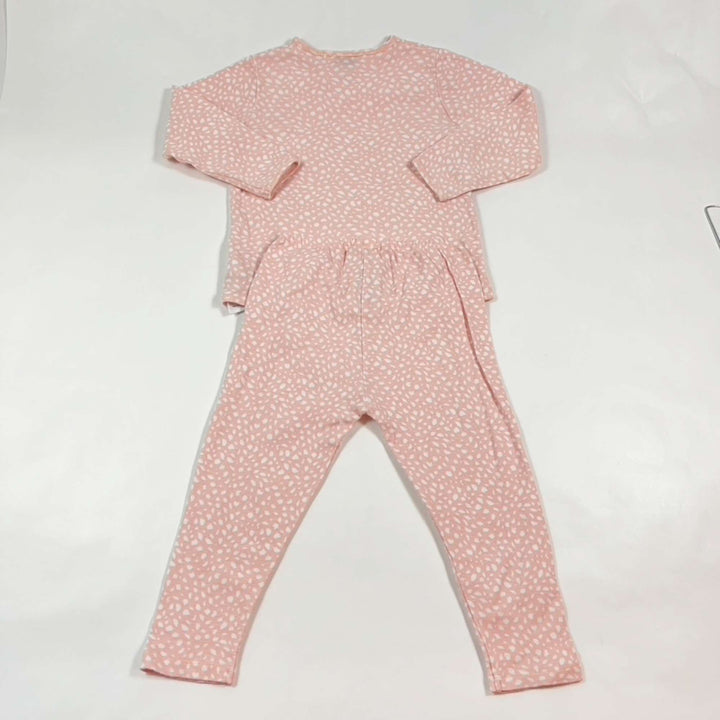 Bonpoint pink wrap top & leggings set 2Y 3