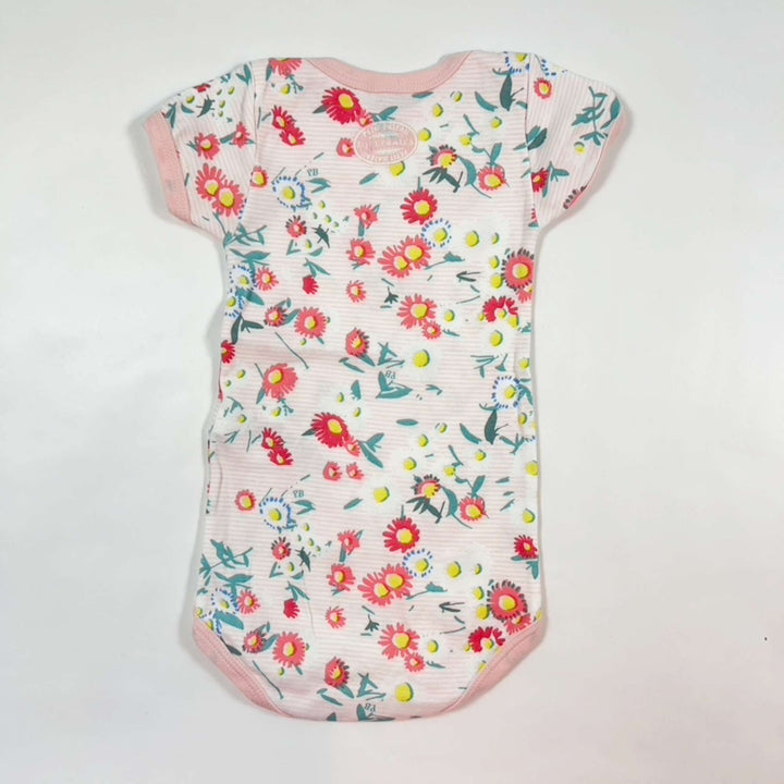 Petit Bateau floral short-sleeved body 12M/74 2