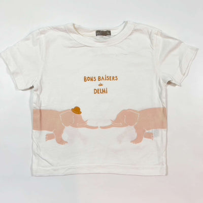 Emile et Ida white bons baisers de Delhi t-shirt 2Y 1