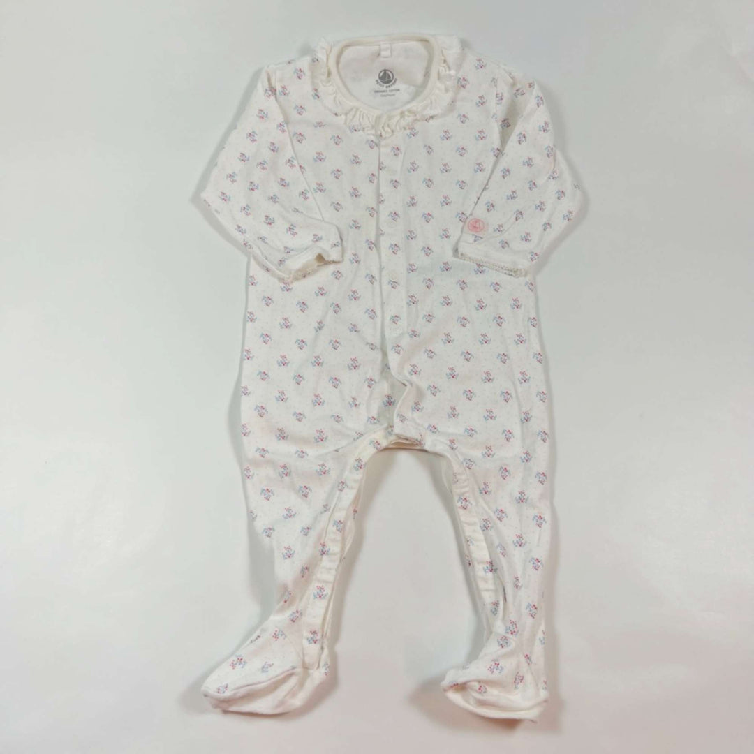 Petit Bateau white floral pyjama 12M/74 1