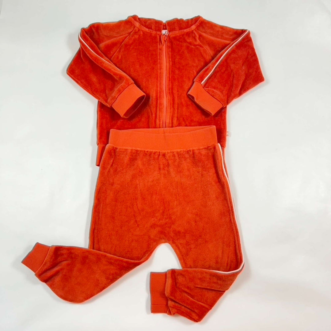 Molo red velour tracksuit 86 2