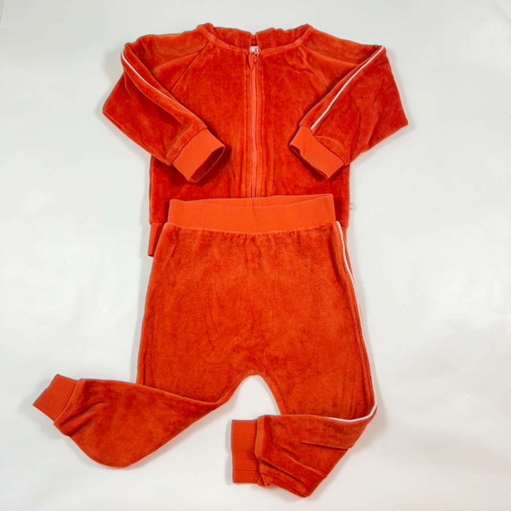 Molo red velour tracksuit 86 2