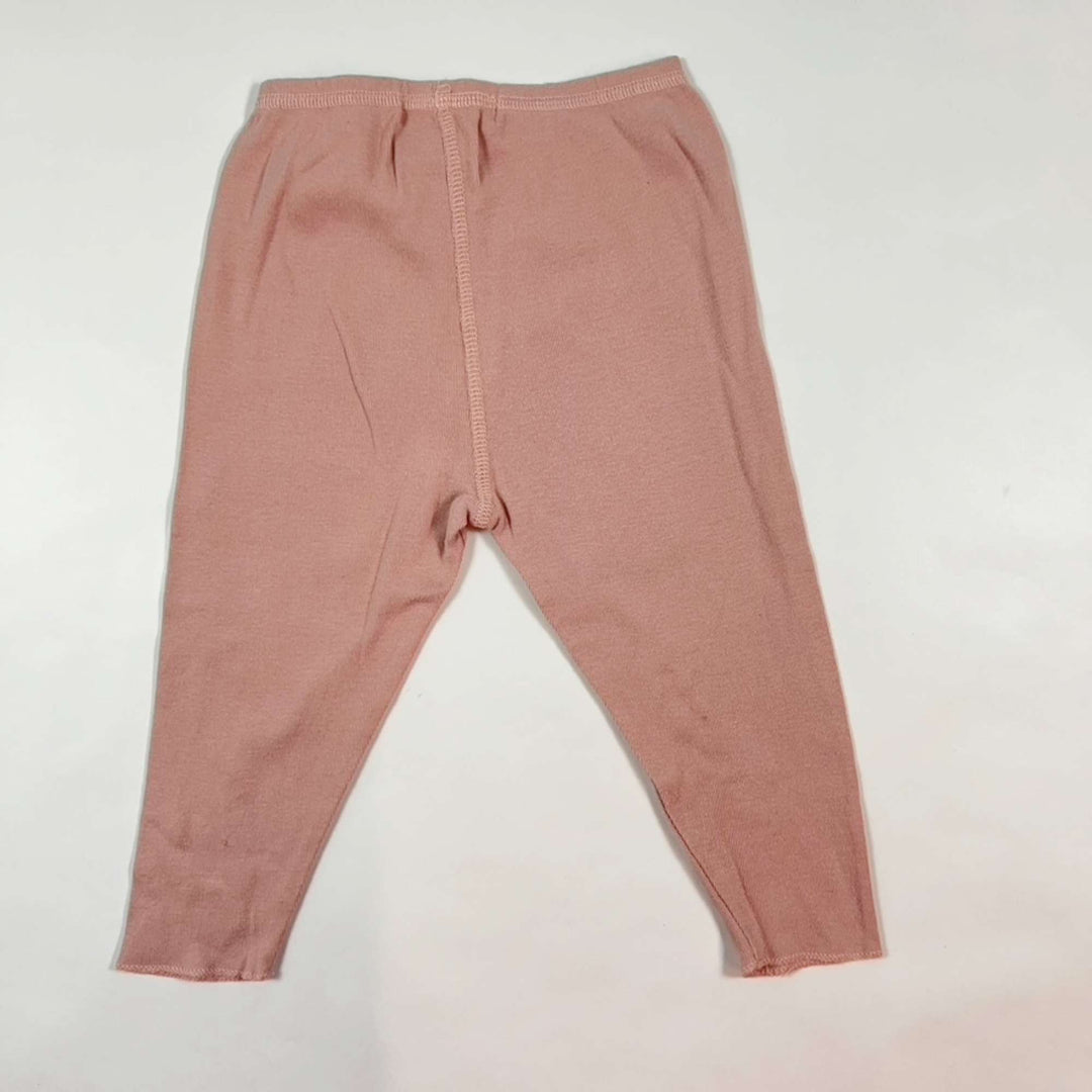 Bonpoint pink leggings 6M 2