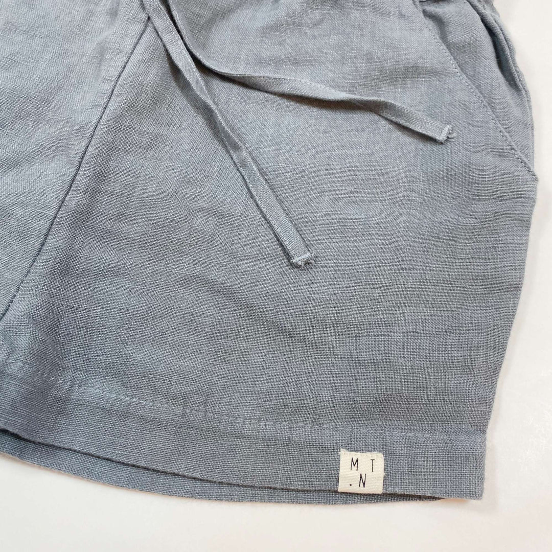 Matona Arkie storm blue linen shorts Second Season 7-8Y 2