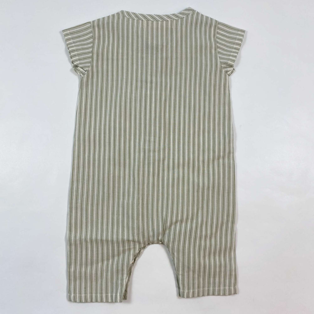 Serendipity Organics soft sage striped baby suit Second Season 56/1M 3