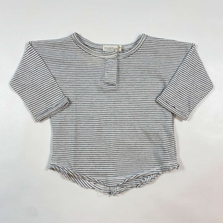 Phil & Phae striped long-sleeve t-shirt 3-6M 1
