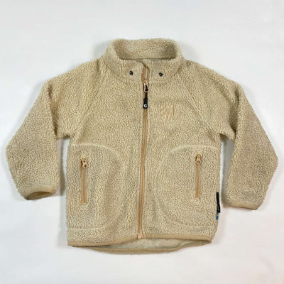 Geggamoja Collection beige sherpa fleece jacket 98/104 1