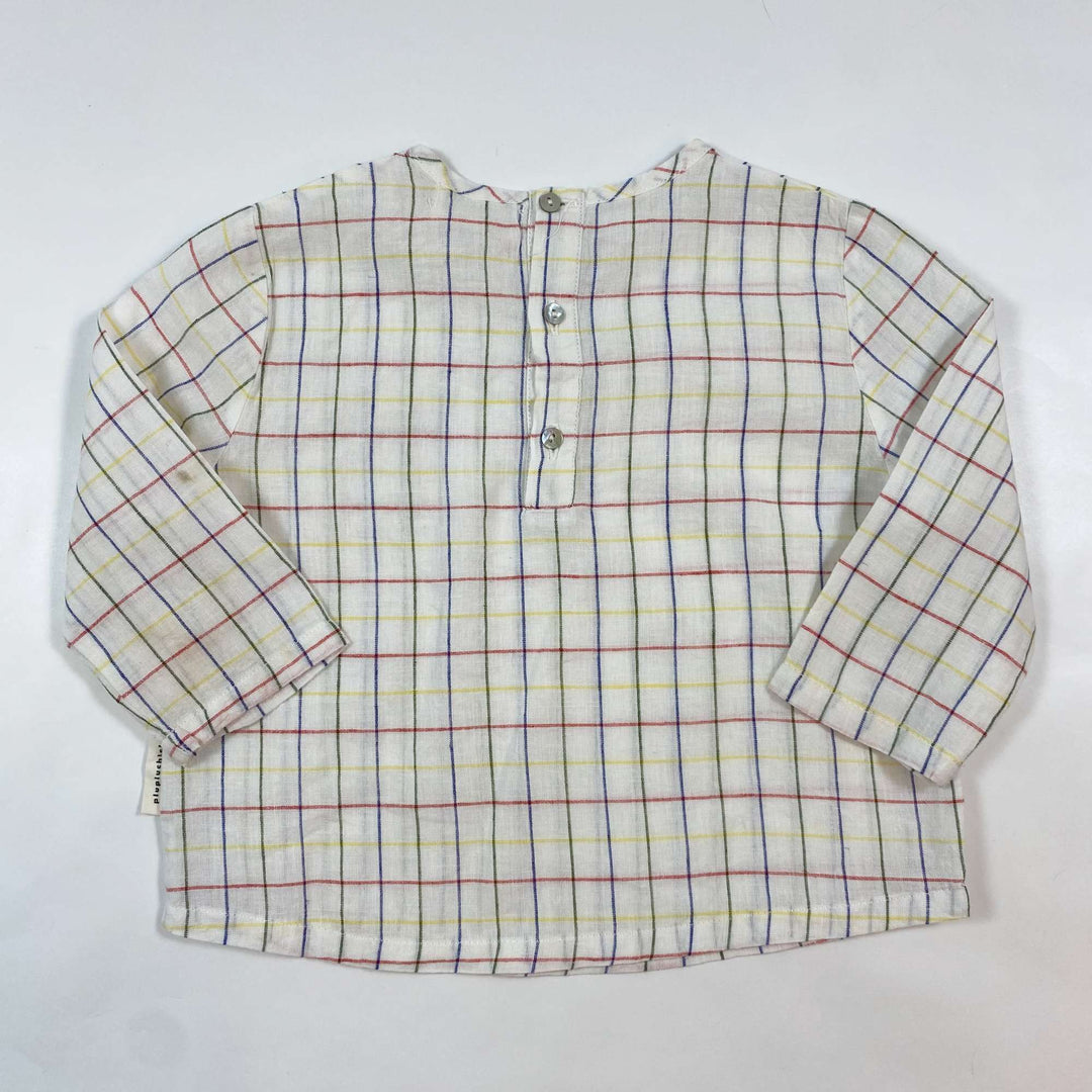 Piupiuchick check linen blend shirt 18M 3