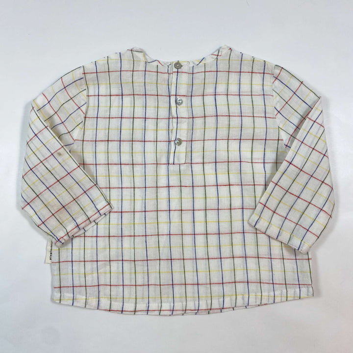 Piupiuchick check linen blend shirt 18M 3