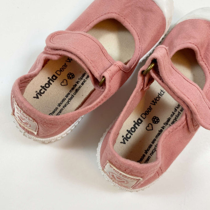 Victoria faded pink canvas shoes 27 3