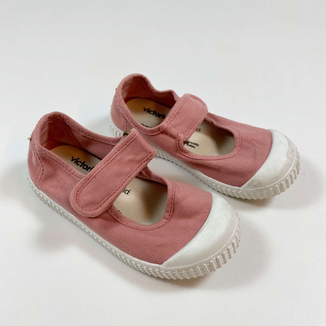 Victoria faded pink canvas shoes 27 1