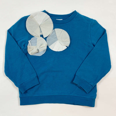 COS teal blue applique sweatshirt 122/128 1
