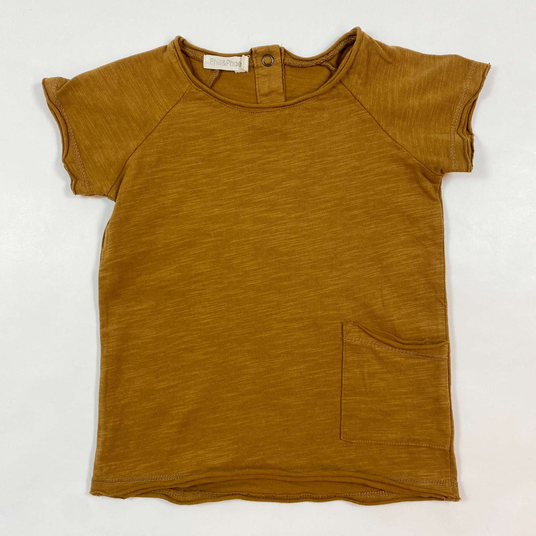 Phil & Phae terracotta t-shirt 2Y 1