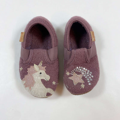 Living Kitzbühel purple wool unicorn indoor shoes 27 1