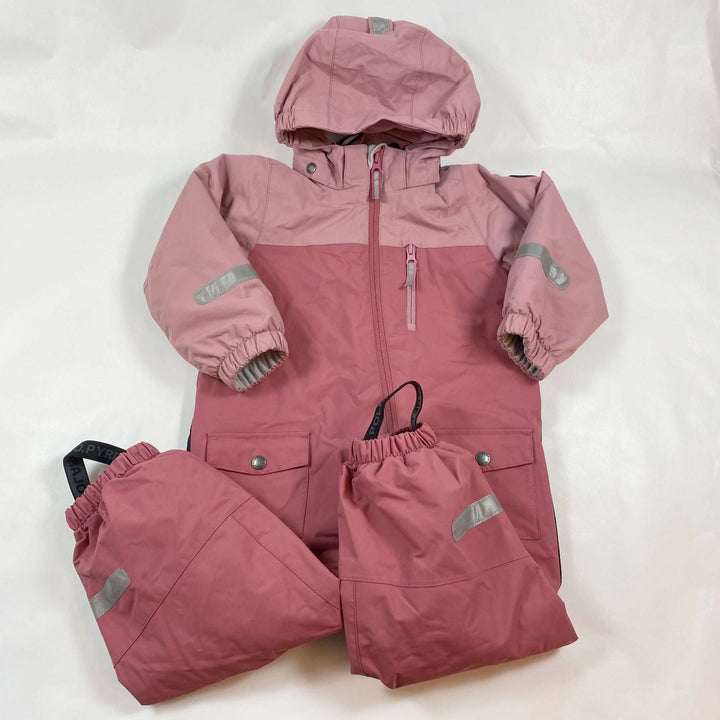 Polarn O. Pyret pink fleece lined overall 2-3Y/98