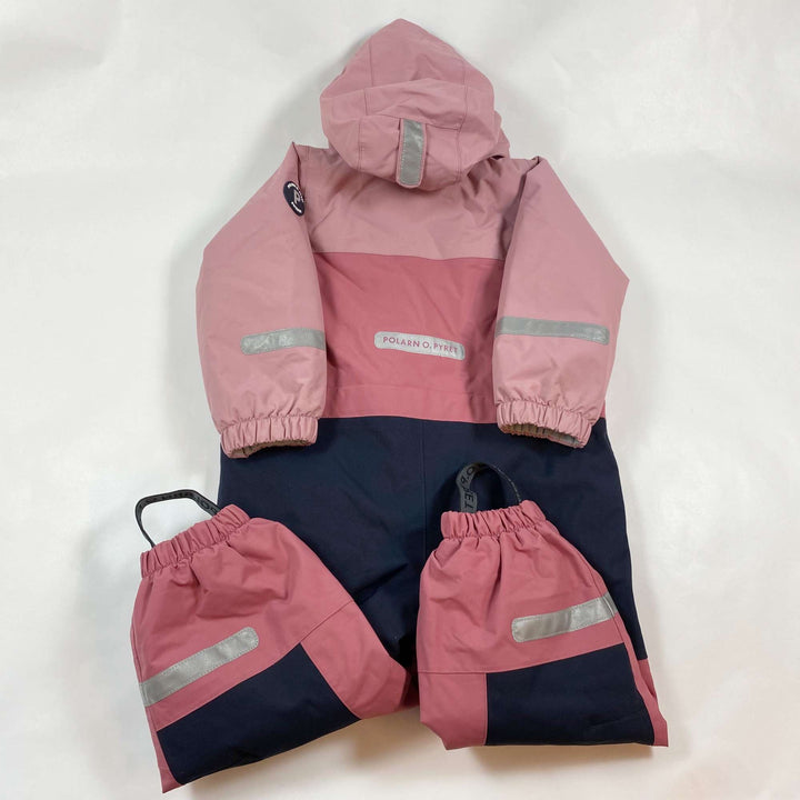 Polarn O. Pyret pink fleece lined overall 2-3Y/98