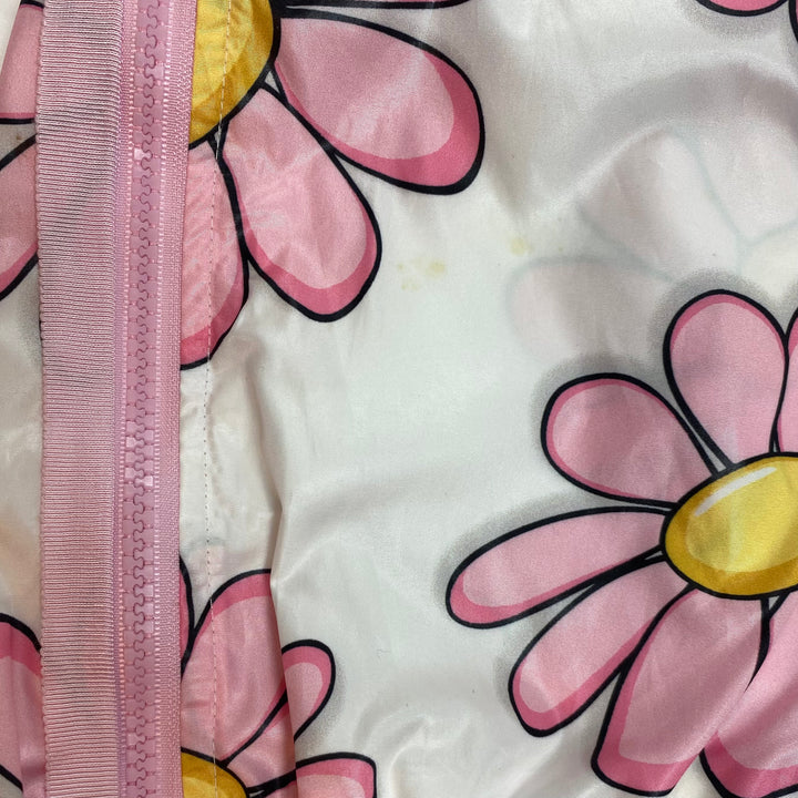 Monnalisa white floral lightweight jacket with hood 6Y/110