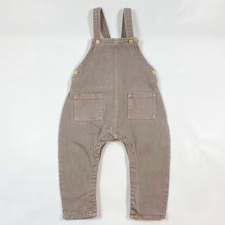 H&M Latzhose aus braunem Denim 12M/80