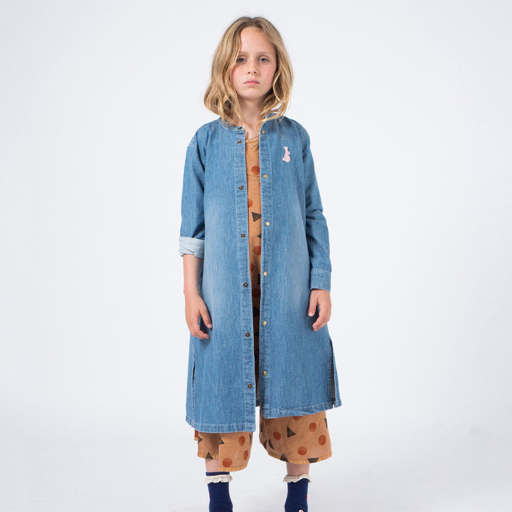 Bobo Choses blaues Rabbit-Denim-Kleid 8-9Y/134