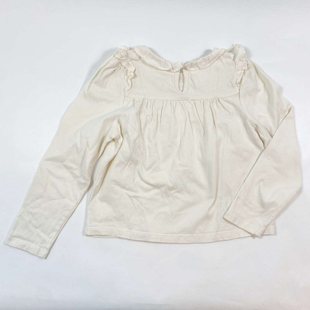 Cyrillus off-white organic cotton blouse 6Y 3