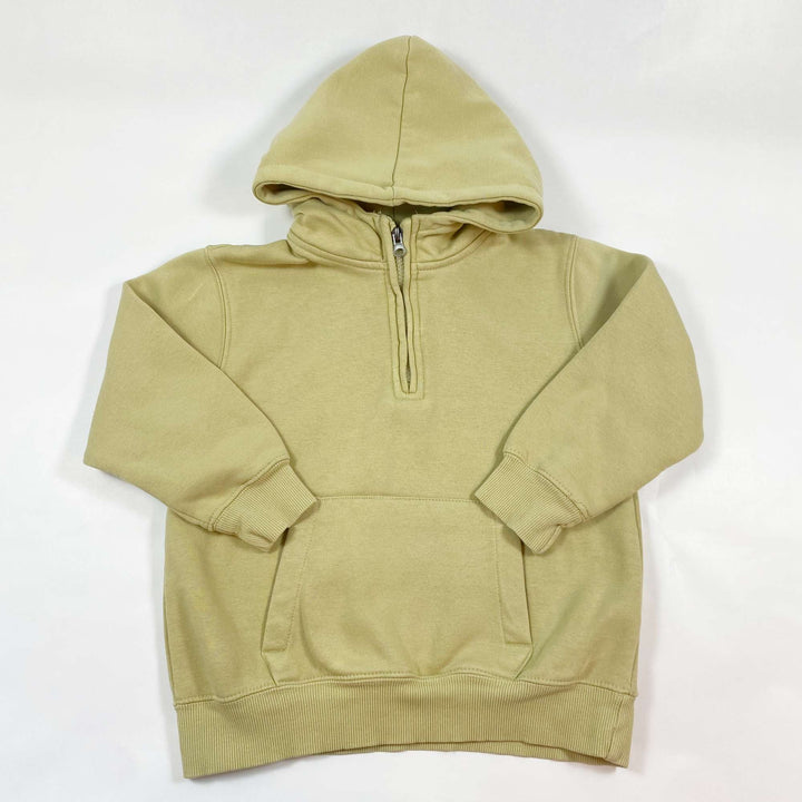 Zara faded yellow hooded sweatshirt 6-7Y/120 1