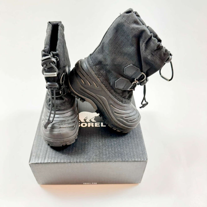 Sorel black children's suer trooper waterproof snow boot 25 3