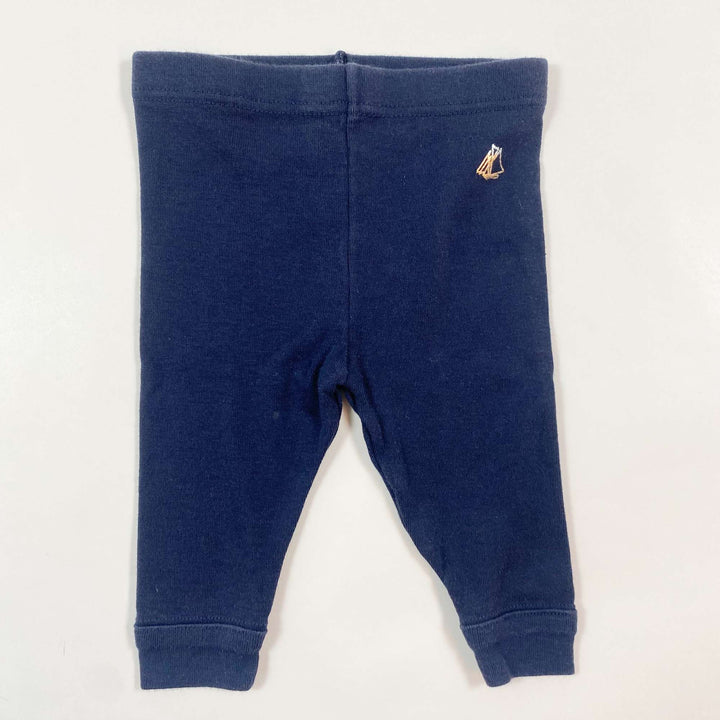 Petit Bateau navy baby leggings 3M/60 1