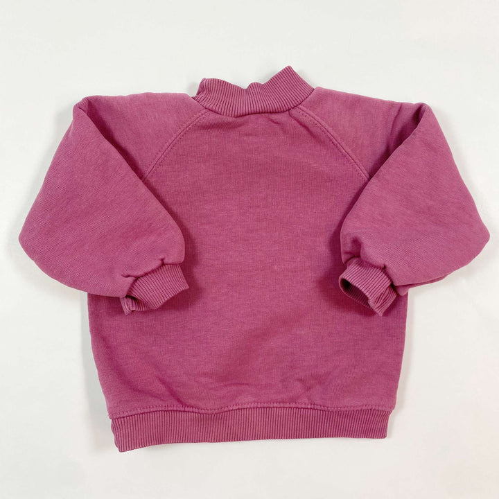 Zara berry sweatshirt 9-12M/80 2