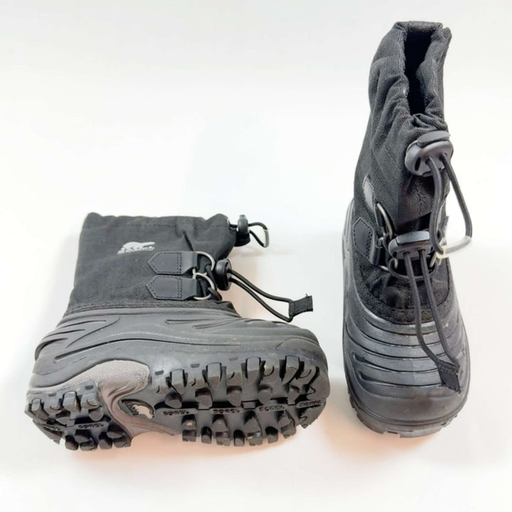 Sorel black children's suer trooper waterproof snow boot 25 2