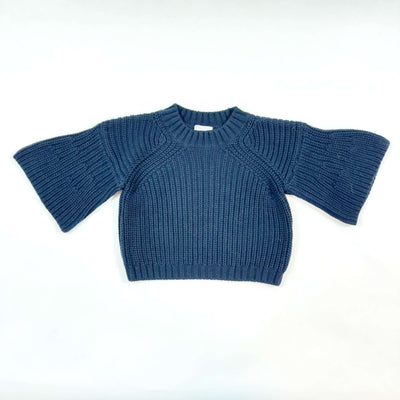 Il Gufo navy heavy knit cotton pullover 2Y 1