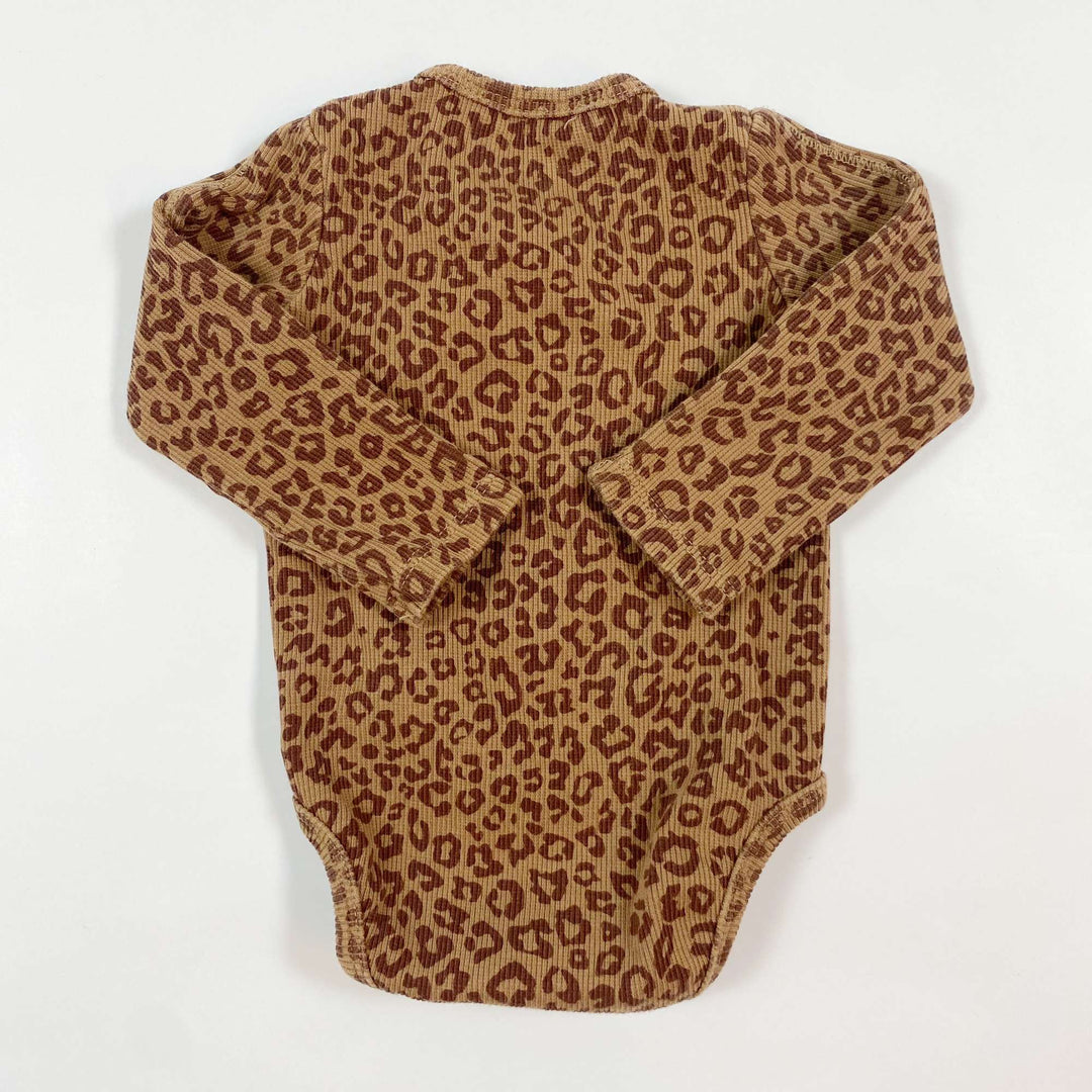 Atelier Pomme rib leopard print body Newborn 2