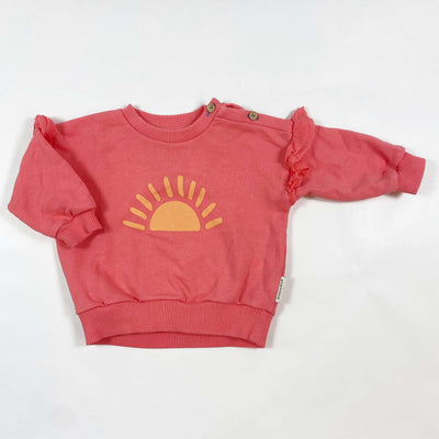 Piupiuchick bright pink sun sweatshirt 6M 1
