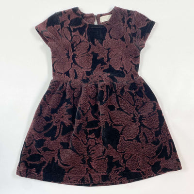 Zara festive dress with velvet pattern 4Y/104 1