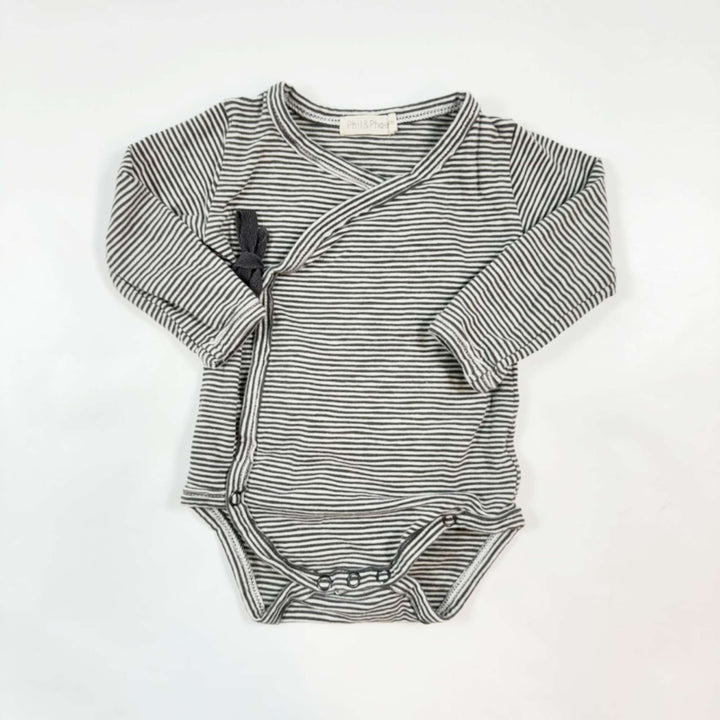 Phil & Phae brown striped wrap body 3-6M 1