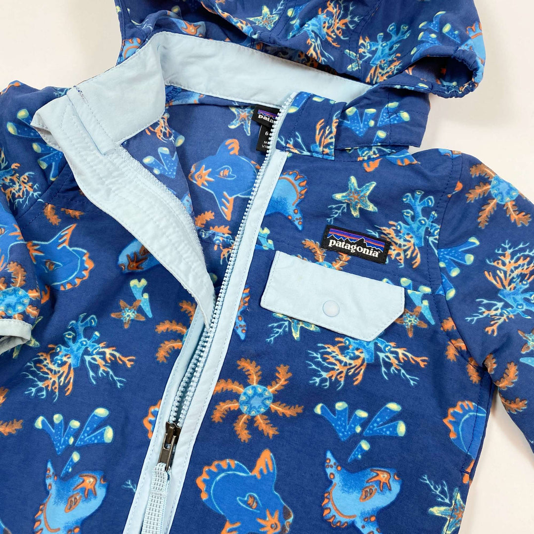 Patagonia ocean print wind jacket 6-12M 2