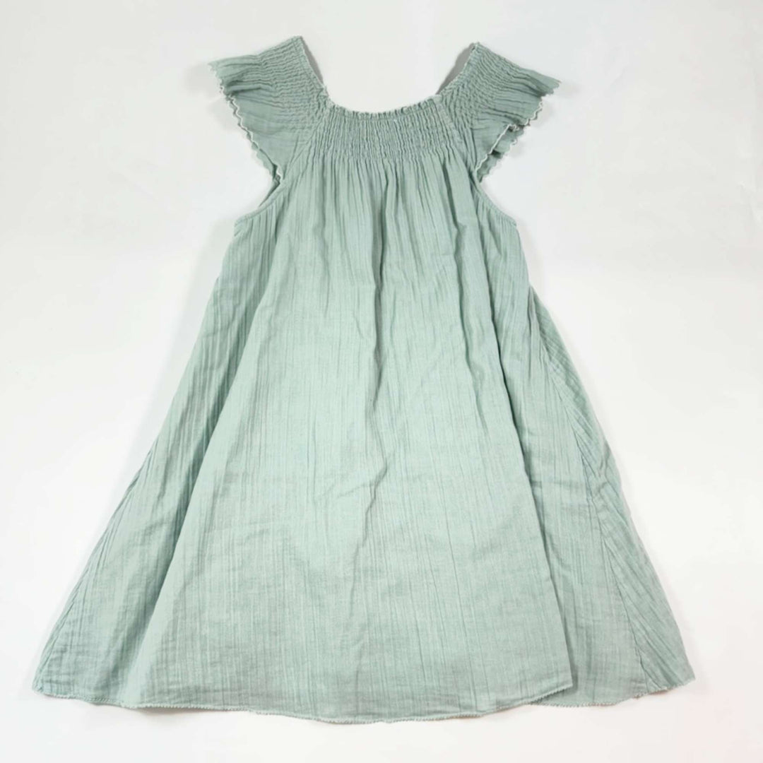 Louise Misha teal embroidered dress 10Y 2