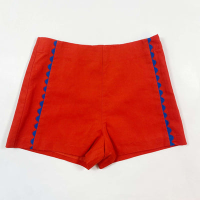 Jacadi red linen blend shorts 5Y/110 1