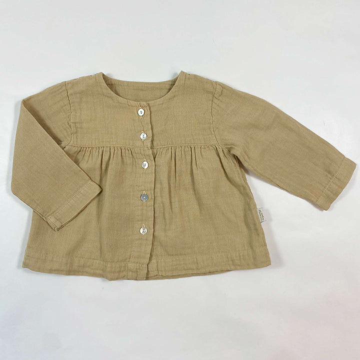 Poudre Organic mustard organic cotton blouse 3M 1