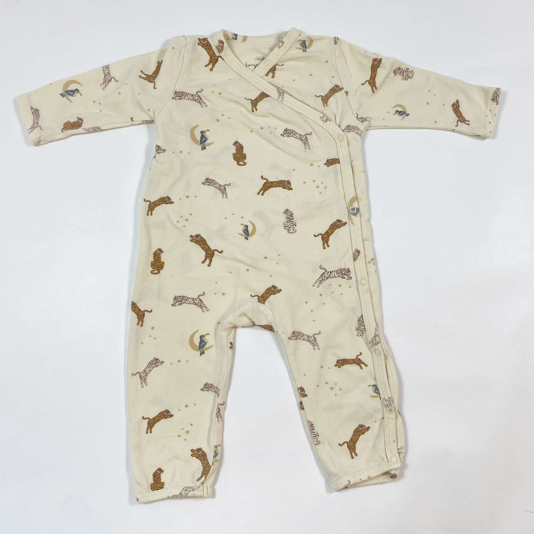Konges Slojd tiger print baby wrap onesie 3M/62 1