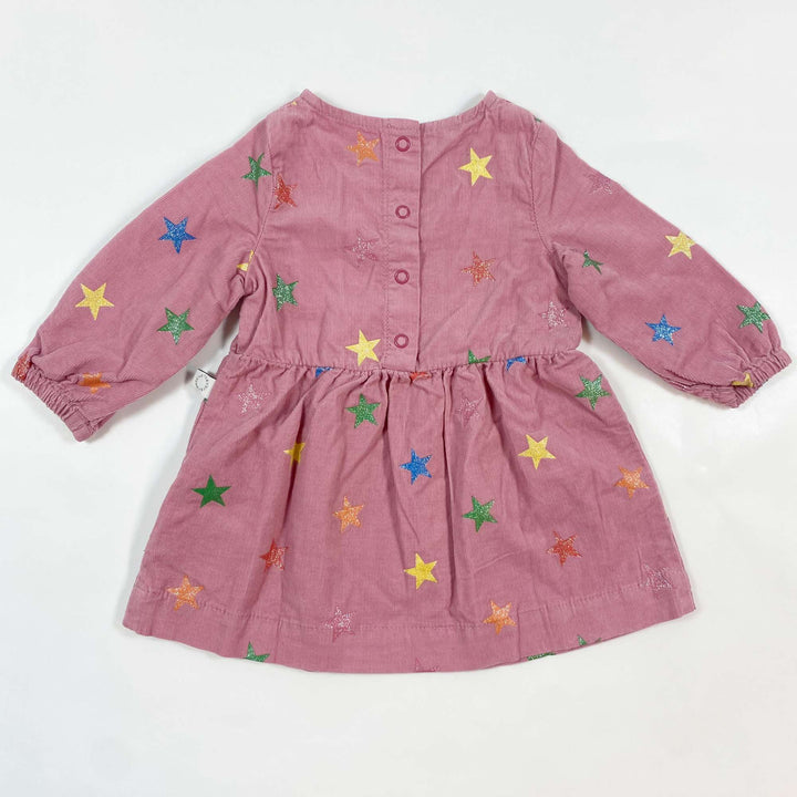 Stella McCartney Kids pink cord glitter star dress 6M 2